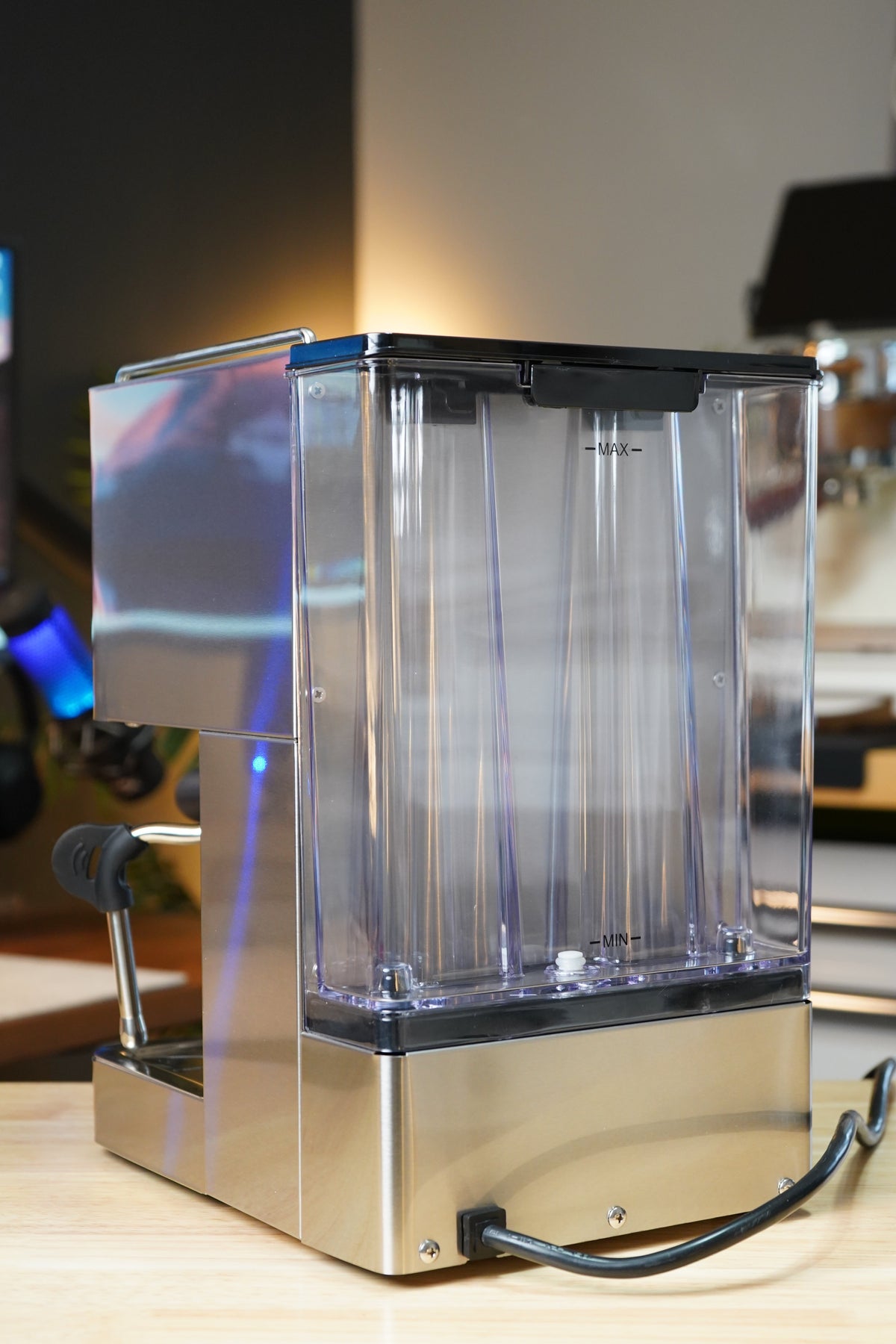 Turin Legato V2 rear water reservoir, for home baristas and cafes from Inheritance Coffee in Pensacola, FL