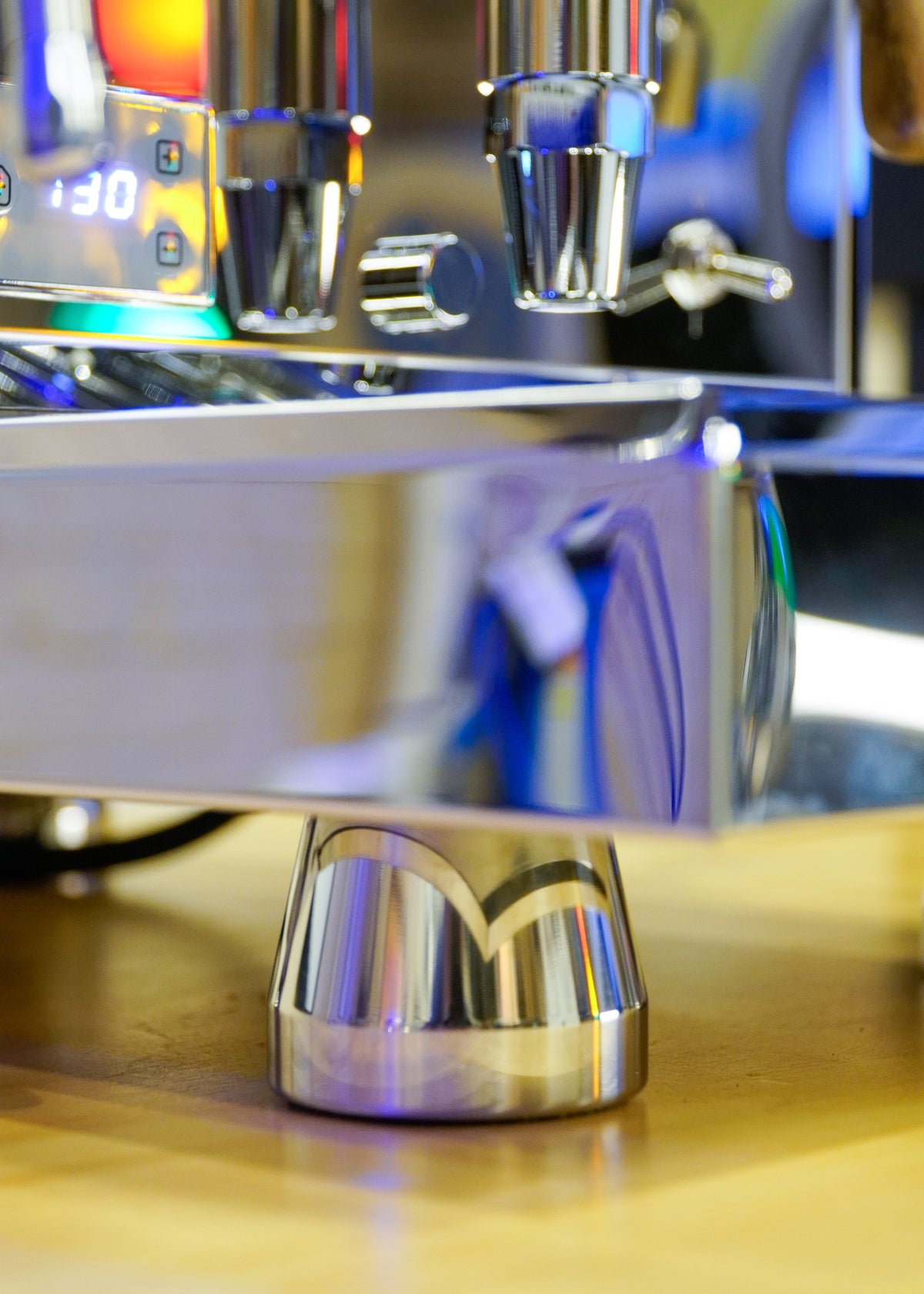 Turin Gallatin V portafilter spouts, close view, from Inheritance Coffee in Pensacola, FL for home brewers and cafes