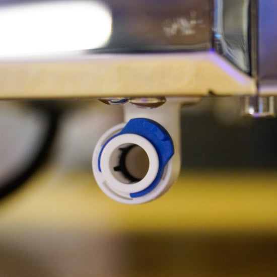 Turin Gallatin V flow control knob, close view, from Inheritance Coffee in Pensacola, FL for home brewers and cafes